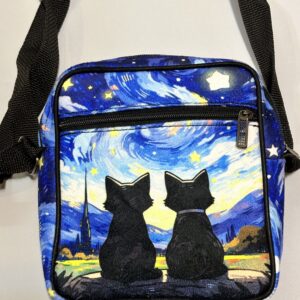 کیف دوشی طرح شب پر ستاره و گربه