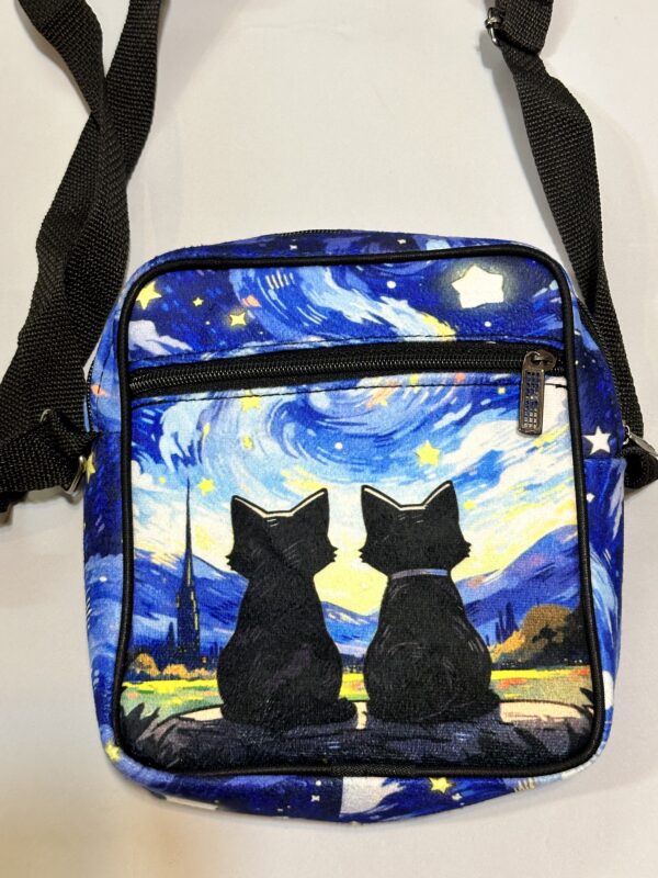 2024_11_26_16_11_IMG_3946 کیف دوشی طرح شب پر ستاره و گربه - تصویر 1
