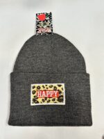 کلاه بافت پلنگی Happy - تصویر 3