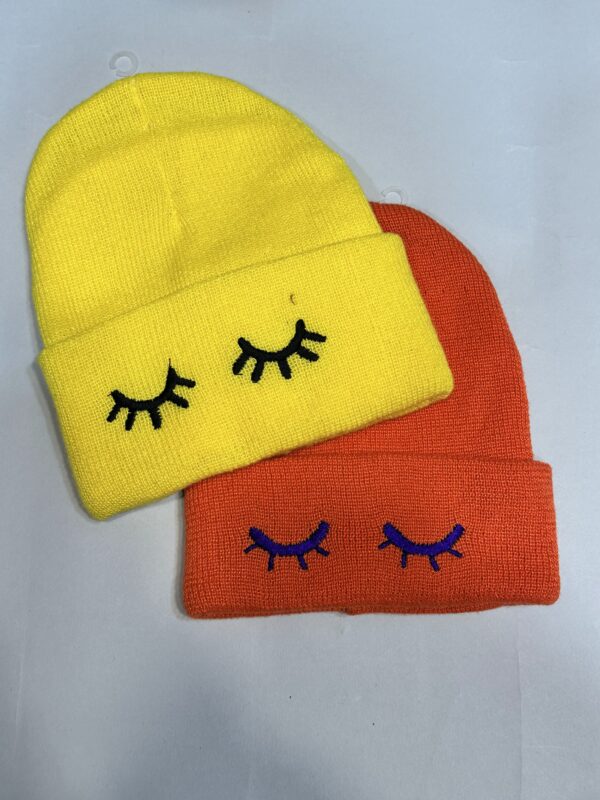 ۲۰۲۴_۱۱_۳۰_۲۲_۳۲_IMG_4928 کلاه بافت طرح پلک - تصویر 1