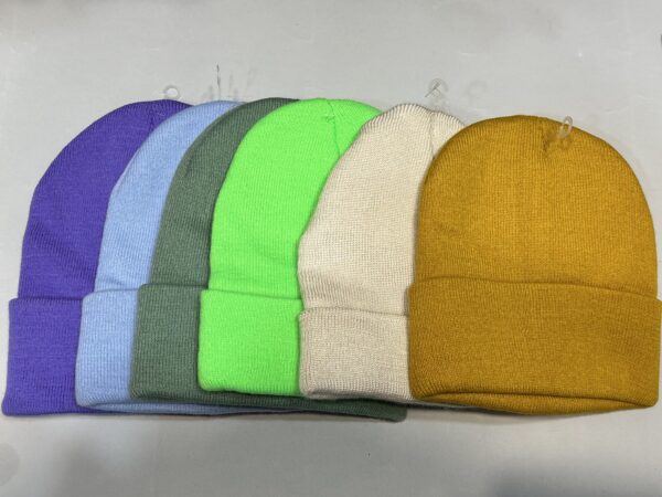 کلاه بافت ساده رنگی - تصویر 1