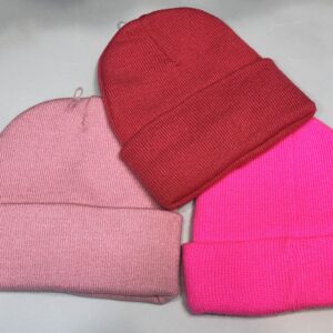 کلاه بافت طیف صورتی